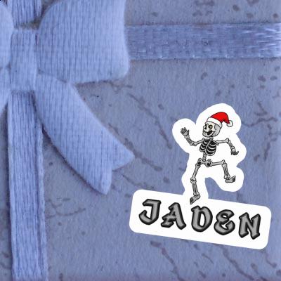 Sticker Christmas Skeleton Jaden Laptop Image