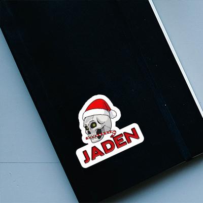 Jaden Sticker Christmas Skull Laptop Image