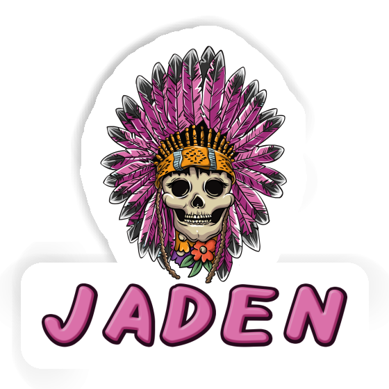 Womens Skull Sticker Jaden Notebook Image