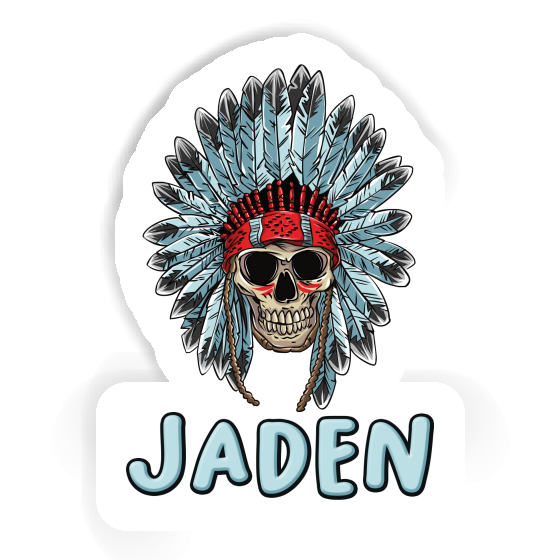 Sticker Jaden Indian Skull Laptop Image