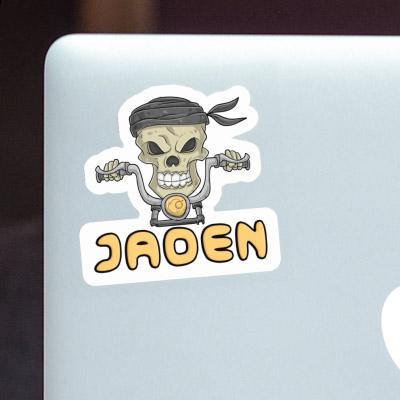 Jaden Sticker Motorradfahrer Laptop Image