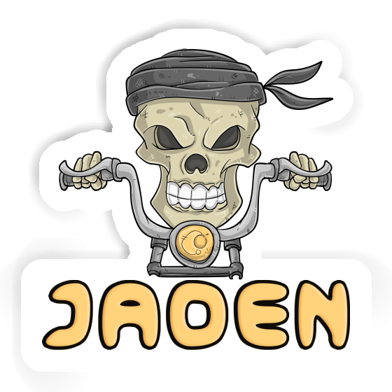 Jaden Sticker Motorradfahrer Notebook Image