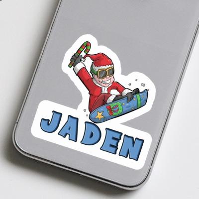 Sticker Snowboarder Jaden Laptop Image