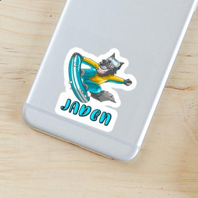 Jaden Sticker Snowboarder Notebook Image