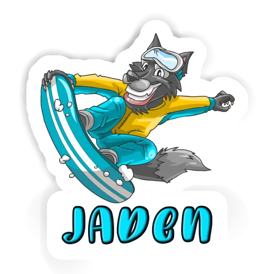 Jaden Sticker Snowboarder Laptop Image