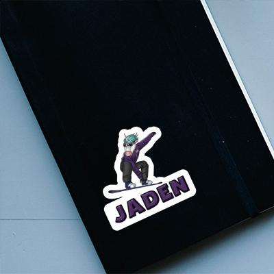 Sticker Jaden Snowboarder Notebook Image