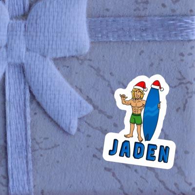 Sticker Jaden Christmas Surfer Gift package Image