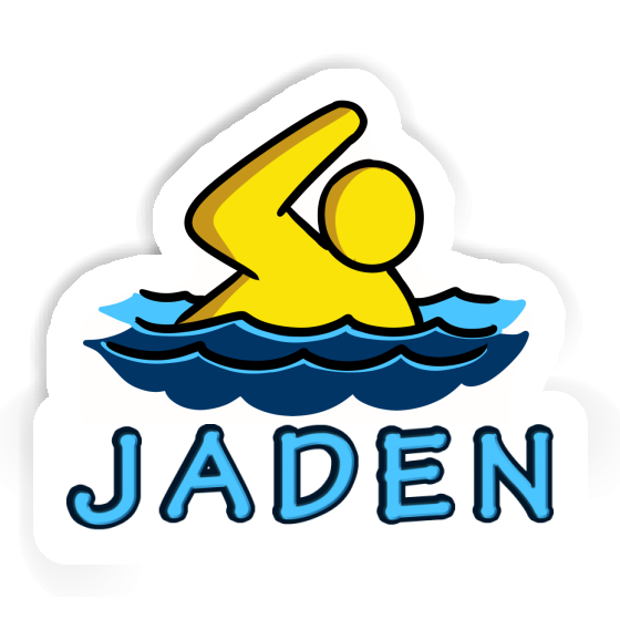 Swimmer Sticker Jaden Laptop Image