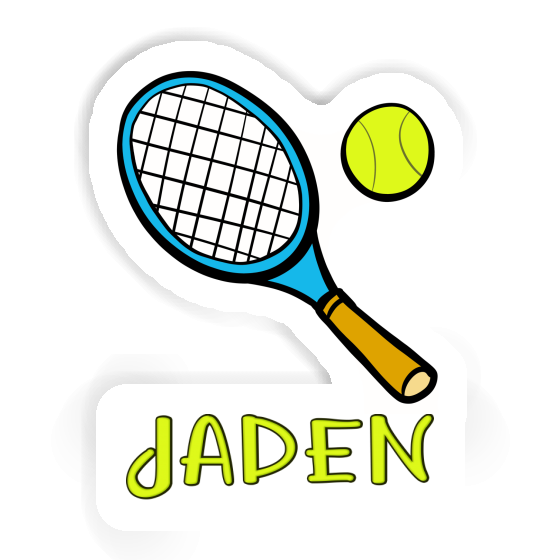 Sticker Jaden Tennis Racket Notebook Image