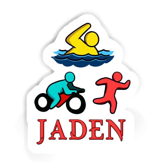 Triathlète Autocollant Jaden Laptop Image