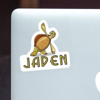 Yoga Turtle Sticker Jaden Notebook Image