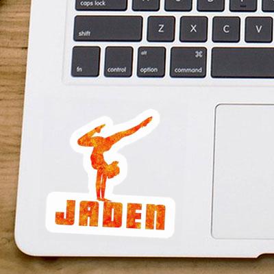 Sticker Yoga-Frau Jaden Gift package Image