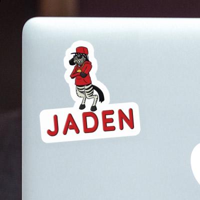 Jaden Sticker Zebra Laptop Image