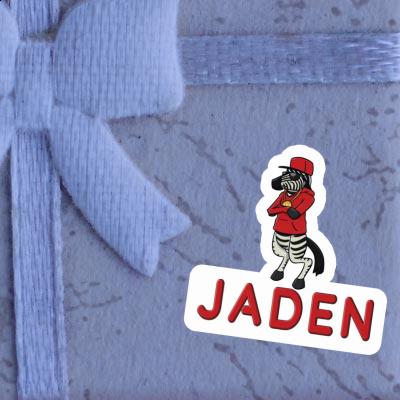 Jaden Sticker Zebra Notebook Image