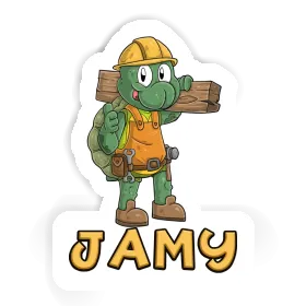 Sticker Bauarbeiter Jamy Image