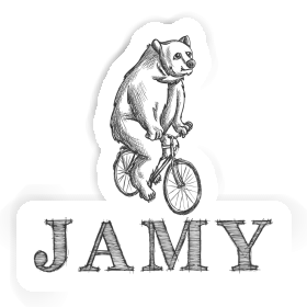Autocollant Cycliste Jamy Image