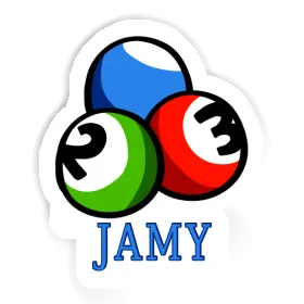 Sticker Billardkugel Jamy Image