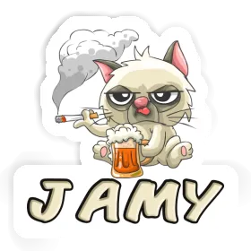 Bad Cat Autocollant Jamy Image