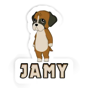 German Boxer Autocollant Jamy Image