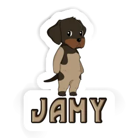 German Wirehaired Pointer Sticker Jamy Image