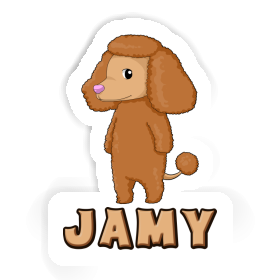 Jamy Autocollant Caniche Image