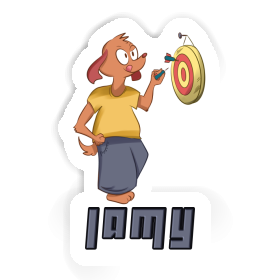 Aufkleber Jamy Dartspieler Image