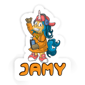 Aufkleber Hip-Hop Einhorn Jamy Image