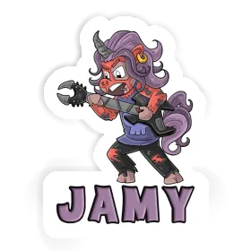 Aufkleber Rockendes Einhorn Jamy Image