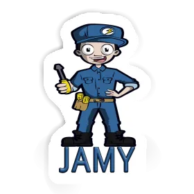 Jamy Autocollant Électricien Image