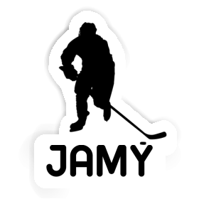 Jamy Aufkleber Eishockeyspieler Image
