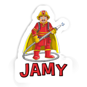 Autocollant Pompier Jamy Image
