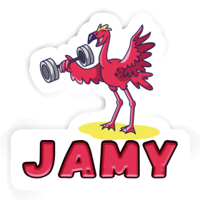 Weight Lifter Sticker Jamy Image