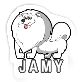 Autocollant Spitz allemand Jamy Image