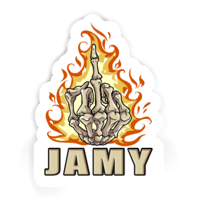 Sticker Mittelfinger Jamy Image