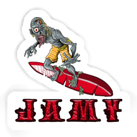 Surfer Sticker Jamy Image