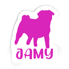 Aufkleber Mops Jamy Image