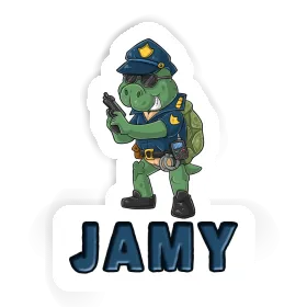 Autocollant Jamy Policier Image