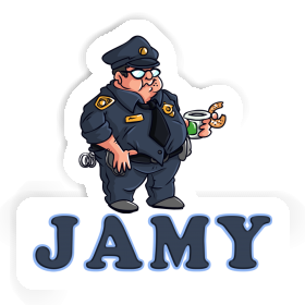Policier Autocollant Jamy Image