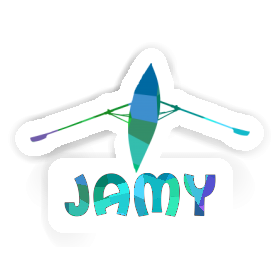 Autocollant Jamy Bateau à rames Image