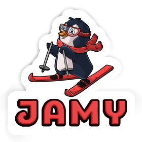 Jamy Sticker Skifahrerin Image