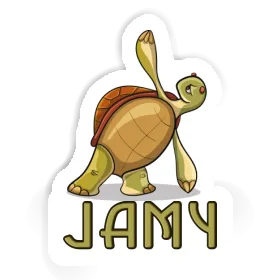 Jamy Sticker Yoga-Schildkröte Image