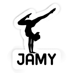 Jamy Aufkleber Yoga-Frau Image