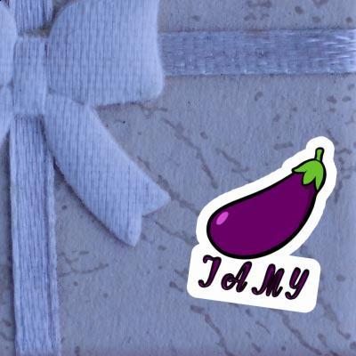 Autocollant Aubergine Jamy Laptop Image