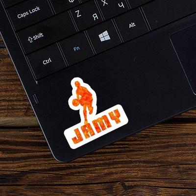 Basketball Player Sticker Jamy Notebook Image