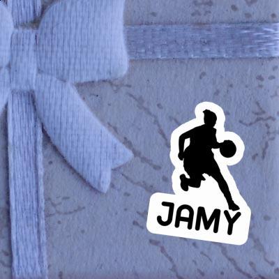 Autocollant Jamy Joueuse de basket-ball Laptop Image