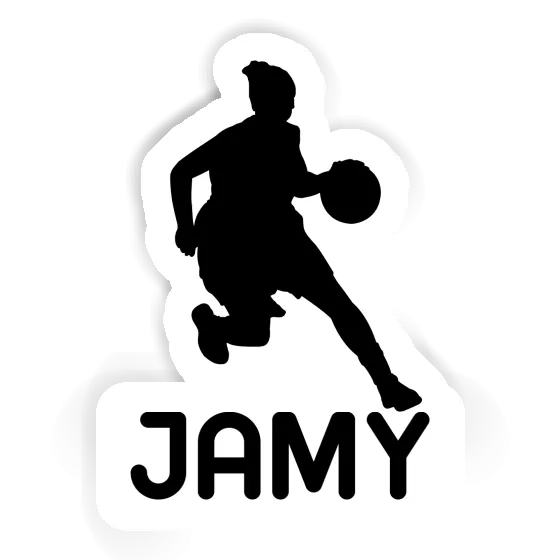 Autocollant Jamy Joueuse de basket-ball Notebook Image