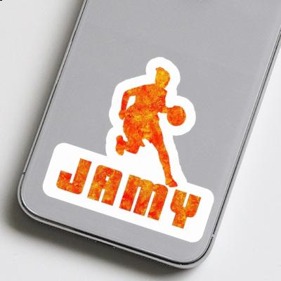 Sticker Jamy Basketball Player Laptop Image