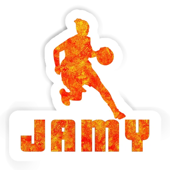 Autocollant Joueuse de basket-ball Jamy Laptop Image