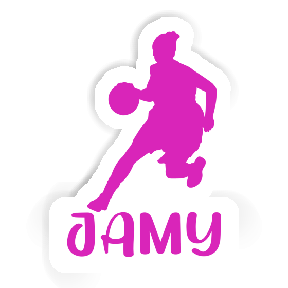 Autocollant Jamy Joueuse de basket-ball Notebook Image