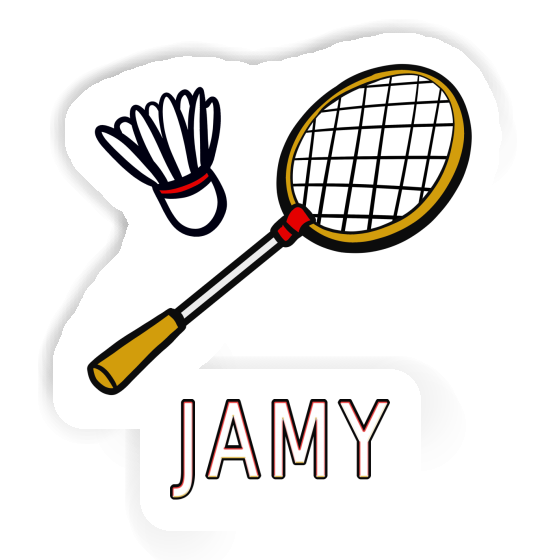 Badminton Racket Sticker Jamy Notebook Image